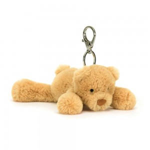 Bag Charm Jellycat Smudge Bear 13cm x 6cm x 16cm Marrom | México 5948FXUWA