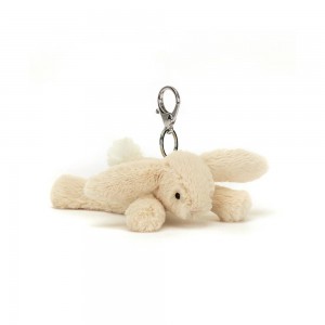 Bag Charm Jellycat Smudge Rabbit 13cm x 6cm x 16cm Beige | México 0278GDIHQ