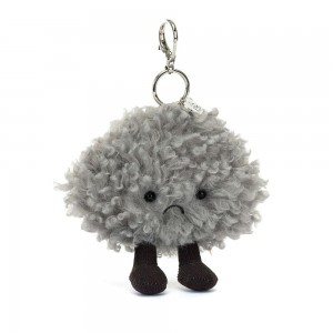Bag Charm Jellycat Storm Cloud 13cm x 8cm x 13cm Grises | México 9735ECKQO