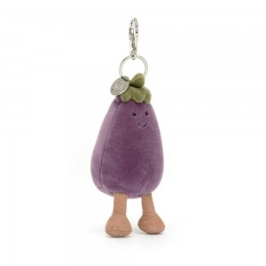 Bag Charm Jellycat Vivacious Vegetable Aubergine 17cm x 5cm x 5cm Morados | México 4603YDAXE