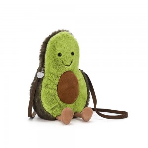 Bolsa Jellycat Avocado 29cm x 16cm x 9cm Verdes | México 3420RGCQT