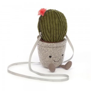 Bolsa Jellycat Cactus 27cm x 9cm x 9cm Verdes | México 2541DTBEL