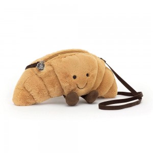 Bolsa Jellycat Croissant 15cm x 27cm x 5cm Beige | México 3645WZDFA