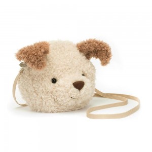 Bolsa Jellycat Little Pup 19cm x 19cm x 5cm Marrom | México 2849SAYDW