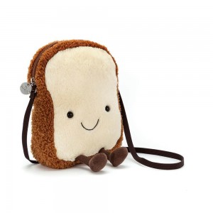 Bolsa Jellycat Toast 23cm x 17cm x 6cm Marrom | México 8690YQKEF