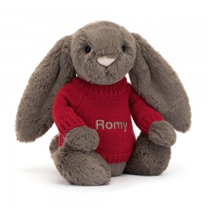 Discover Jellycat Bashful Truffle Bunny with Personalised Jumper 31cm x 12cm x 9cm Marrom | México 3169TWOFU