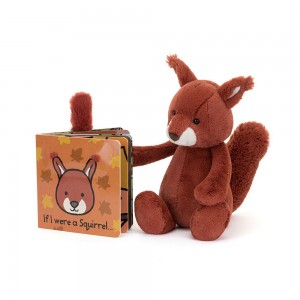 Discover Jellycat If I Were a Squirrel Board Book and Bashful Squirrel Medium Naranjas | México 1065CZNED