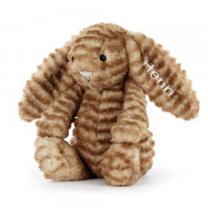 Discover Jellycat Personalised Bashful Luxe Bunny Juniper 31cm x 12cm x 9cm Marrom | México 9304PWTMQ