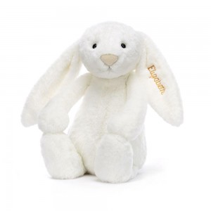 Discover Jellycat Personalised Bashful Luxe Bunny Luna Huge 51cm x 21cm x 12cm Blancos | México 0465HVDUG