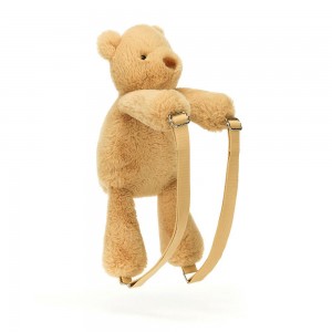 Mochila Jellycat Smudge Bear 43cm x 16cm x 12cm Marrom | México 7308HBAMP