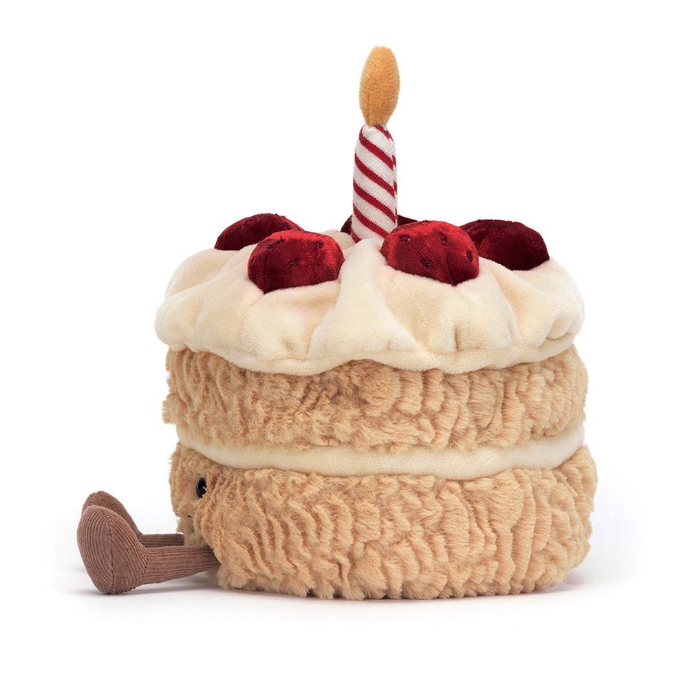 Amuseables Jellycat Birthday Cake 16cm x 12cm x 12cm Beige | México  7016DJNBA