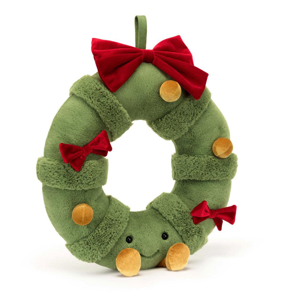 Amuseables Jellycat Decorated Christmas Wreath 44cm x 37cm x 9cm Verdes | México  2175AJOMC