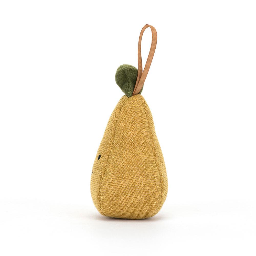 Amuseables Jellycat Festive Folly Pear 10cm x 6cm x 6cm Amarillos | México  5891OSBMA