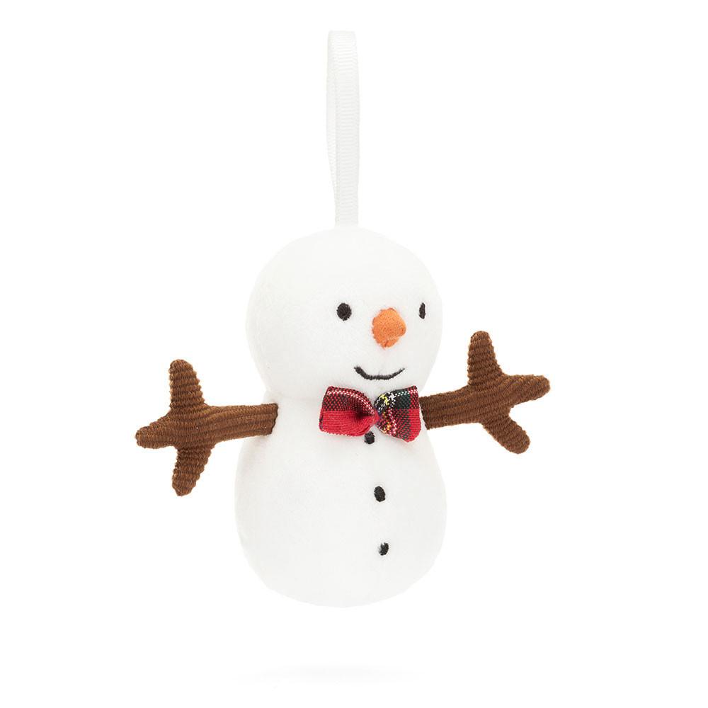 Amuseables Jellycat Festive Folly Snowman 15cm x 6cm x 5cm Blancos | México  6412XAJVO