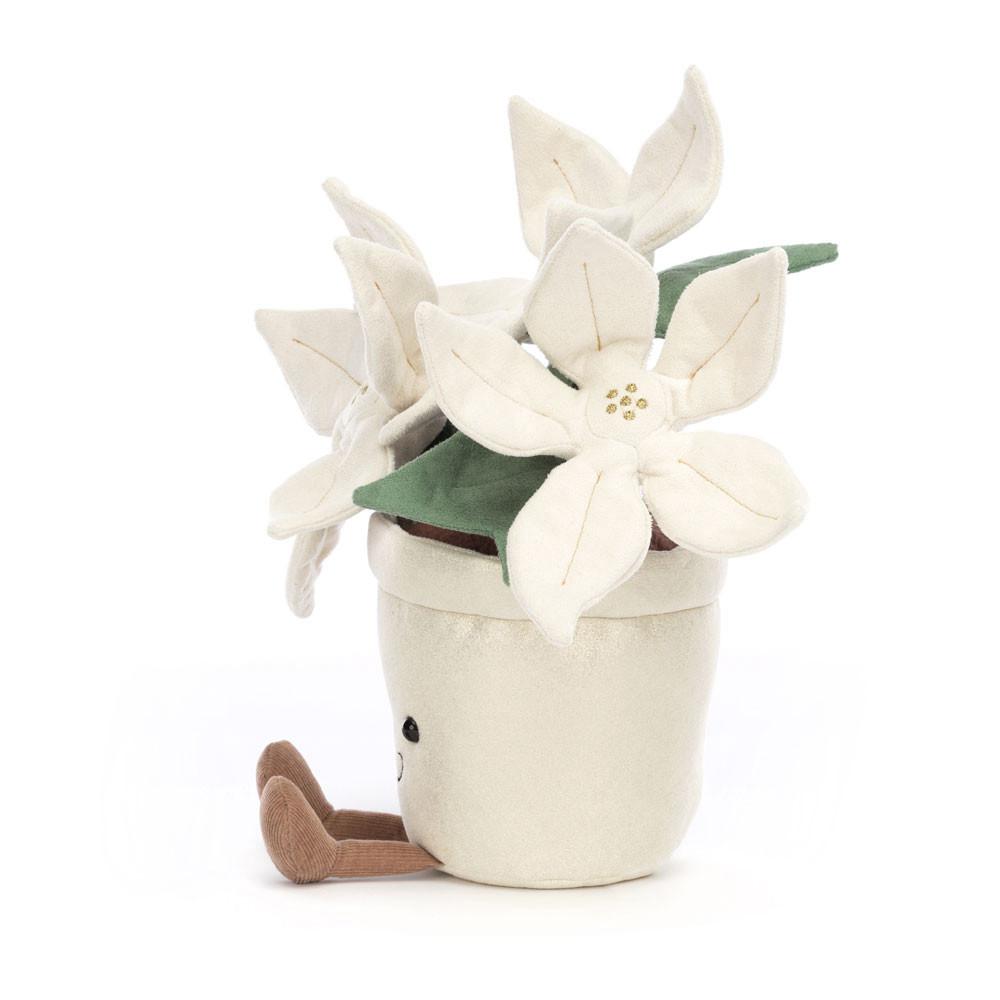 Amuseables Jellycat Gold Poinsettia 25cm x 10cm x 10cm Blancos | México  5963KZXON