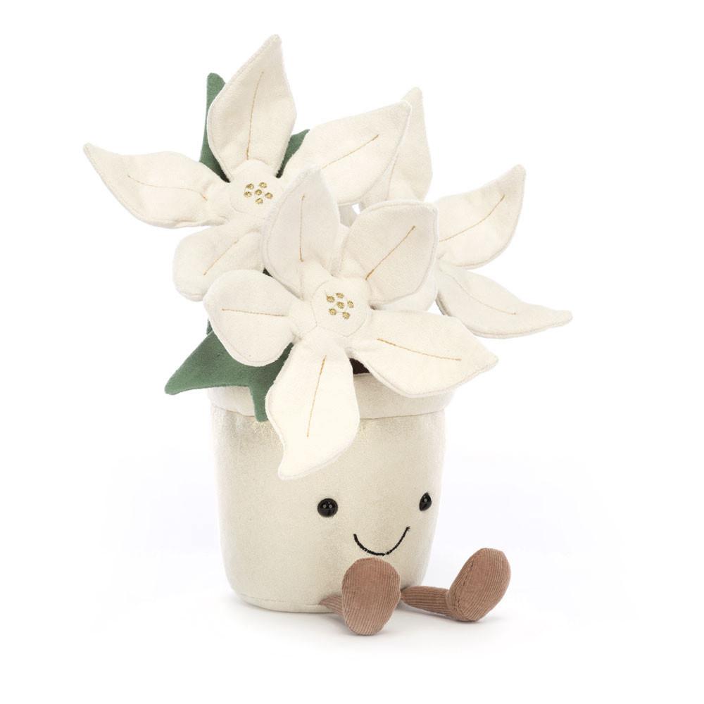 Amuseables Jellycat Gold Poinsettia 25cm x 10cm x 10cm Blancos | México  5963KZXON