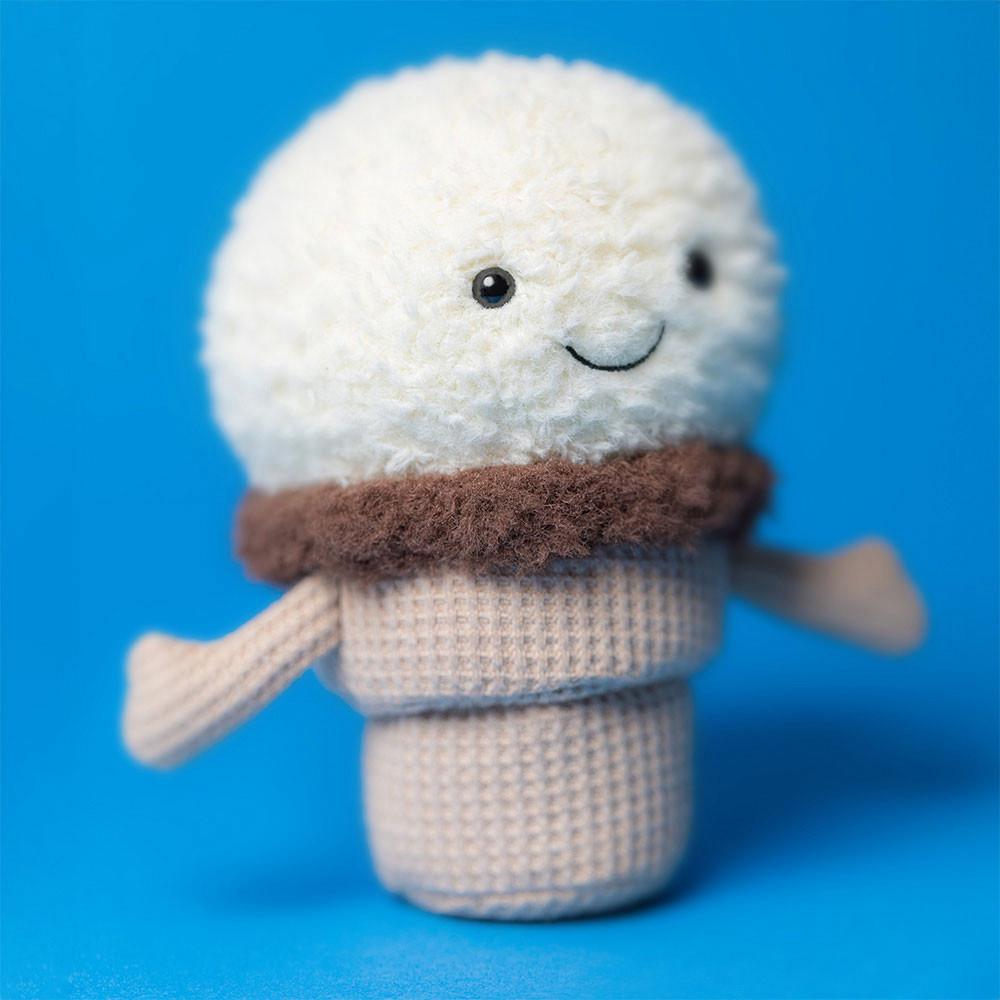 Amuseables Jellycat Ice Cream Cone 14cm x 9cm x 5cm Blancos | México  9052LUASD