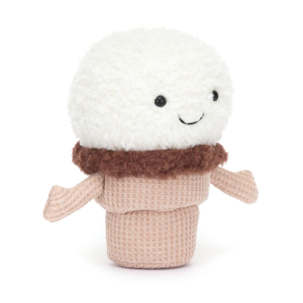 Amuseables Jellycat Ice Cream Cone 14cm x 9cm x 5cm Blancos | México  9052LUASD