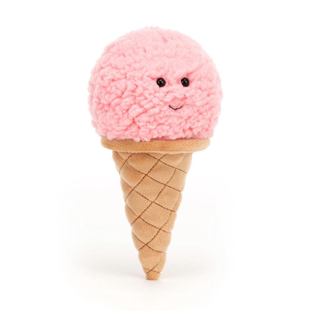 Amuseables Jellycat Irresistible Ice Cream Strawberry 17cm x 8cm x 7cm Rosas | México  9703FZBGU
