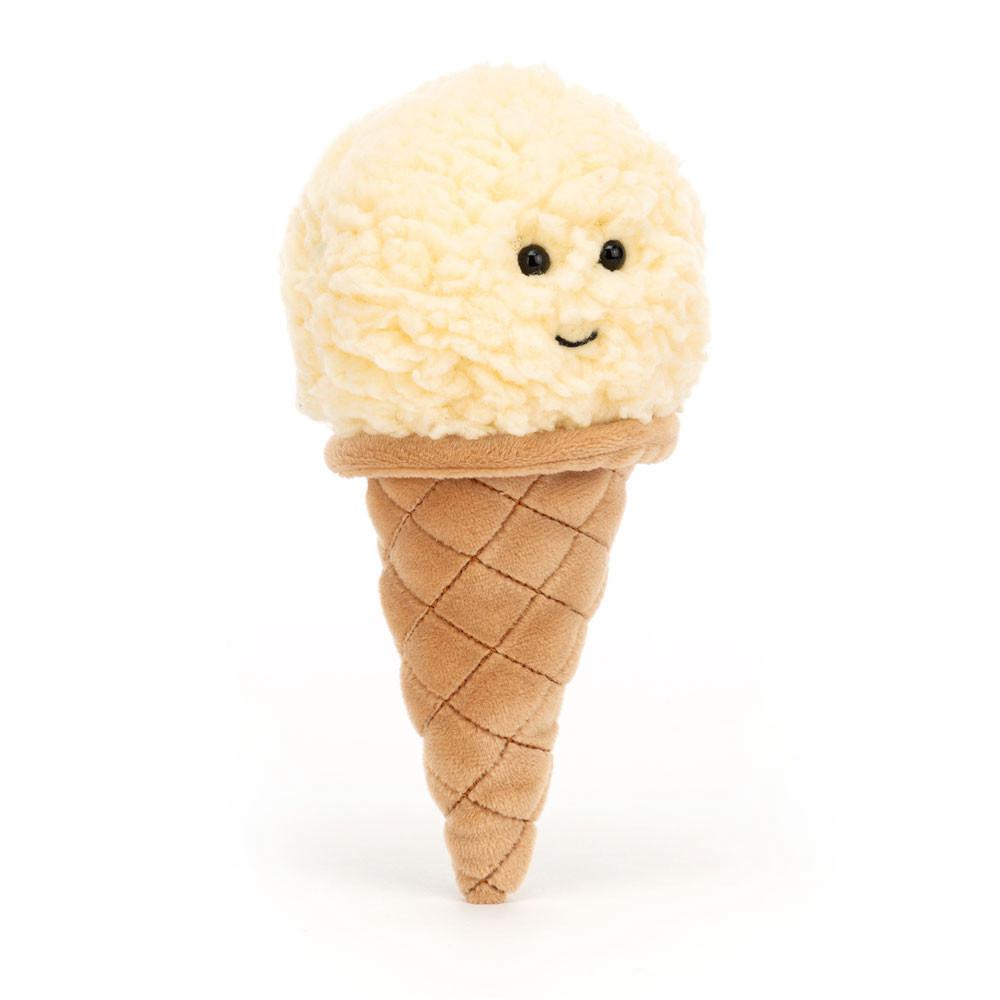 Amuseables Jellycat Irresistible Ice Cream Vanilla 17cm x 8cm x 7cm Blancos | México  2531ECIXF