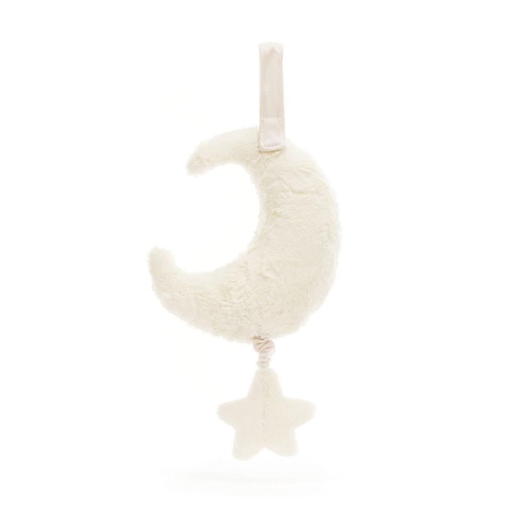 Amuseables Jellycat Moon Musical Pull 28cm x 15cm x 6cm Blancos | México  4726KDYPM