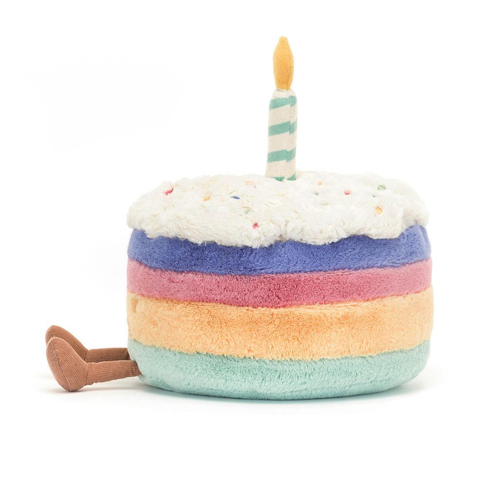 Amuseables Jellycat Rainbow Birthday Cake 26cm x 21cm x 21cm Azules | México  7029XFBSN