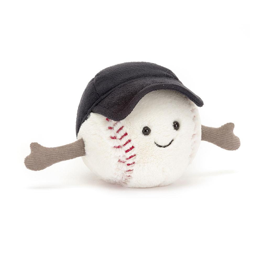 Amuseables Jellycat Sports Baseball 10cm x 10cm x 10cm Blancos | México  5826AONVU