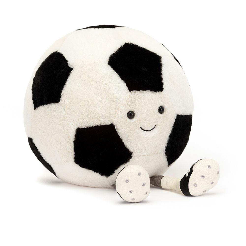 Amuseables Jellycat Sports Football 31cm x 21cm x 21cm Blancos | México  1475RMUPK