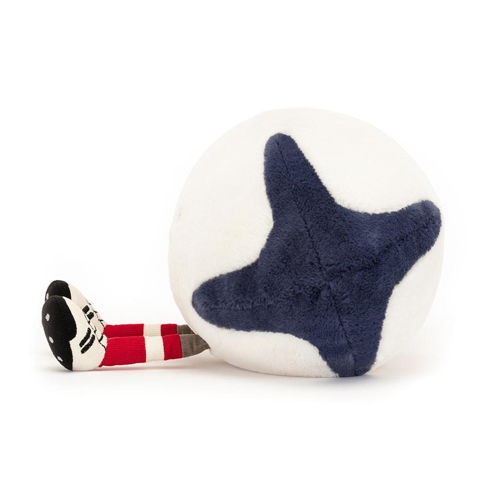 Amuseables Jellycat Sports Rugby Ball 18cm x 29cm x 13cm Blancos | México  2745RYDNS