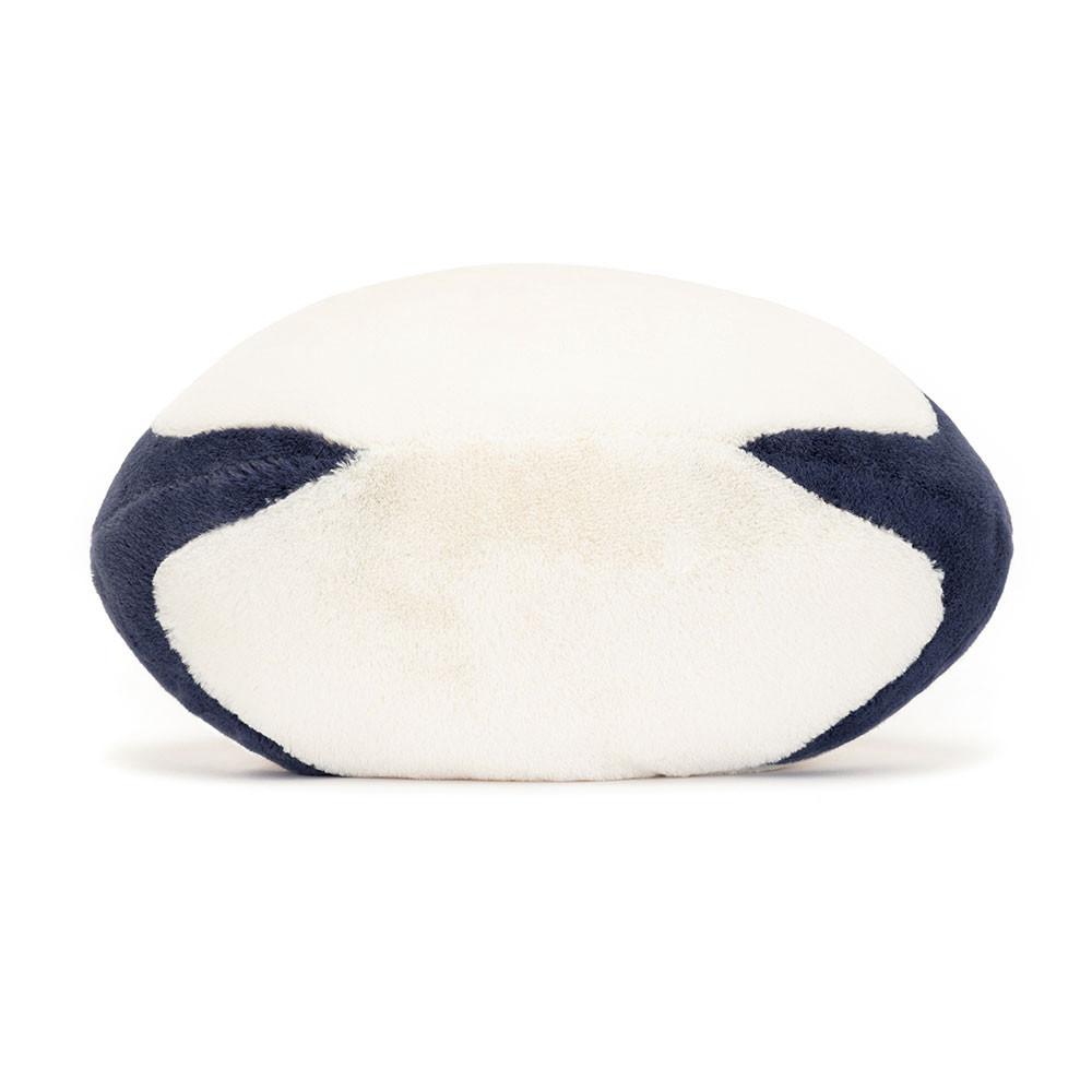 Amuseables Jellycat Sports Rugby Ball 18cm x 29cm x 13cm Blancos | México  2745RYDNS