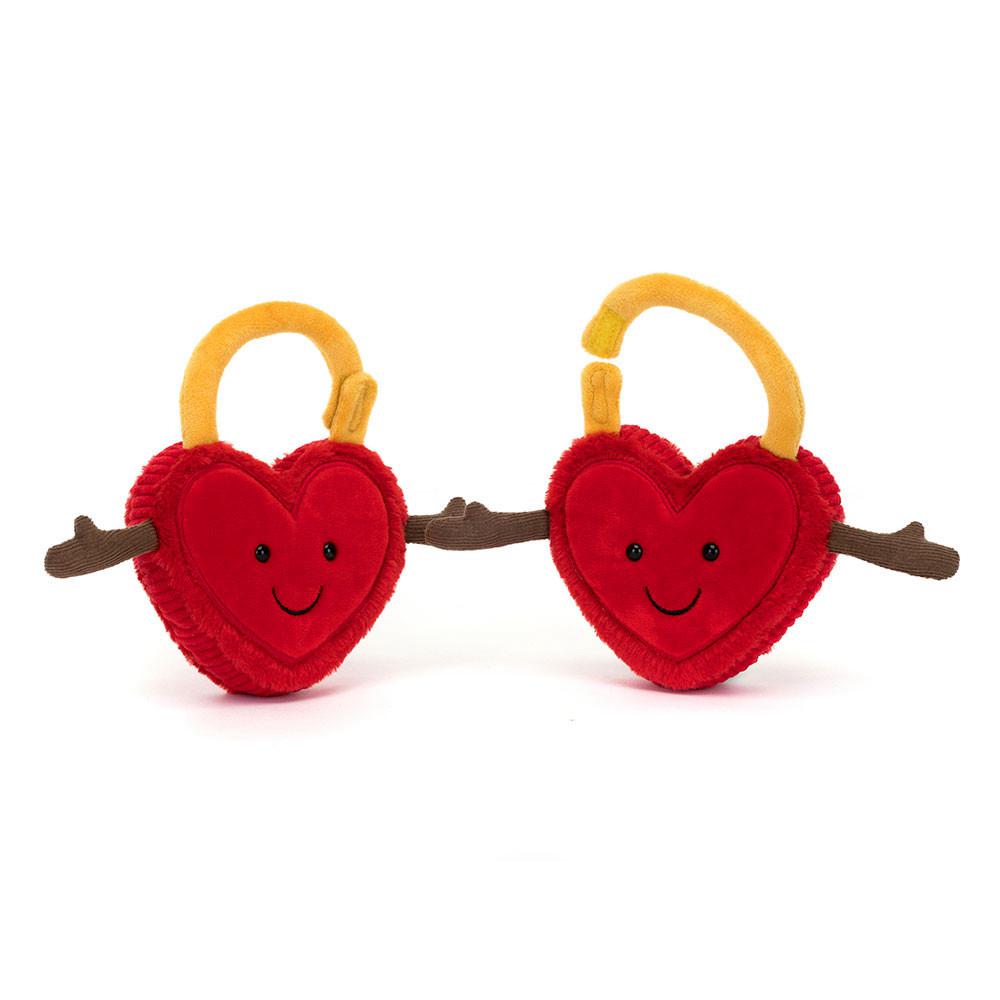 Amuseables Jellycat Val & Tina Love Locks 15cm x 22cm x 4cm Rojos | México  2451YAIMD