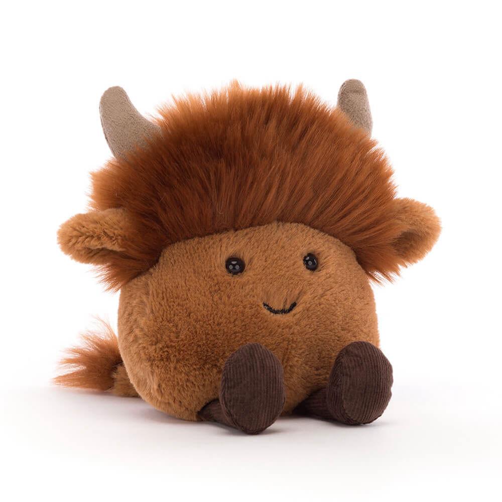 Animals Jellycat Amuseabean Highland Cow 12cm x 9cm x 6cm Marrom | México  9825BGEQW
