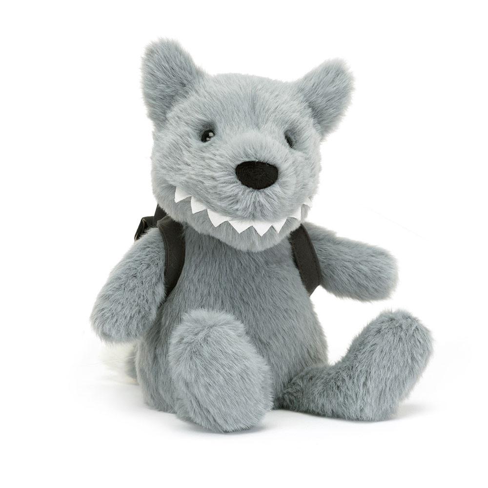 Animals Jellycat Backpack Wolf 22cm x 9cm x 8cm Grises | México  9708QTHEG