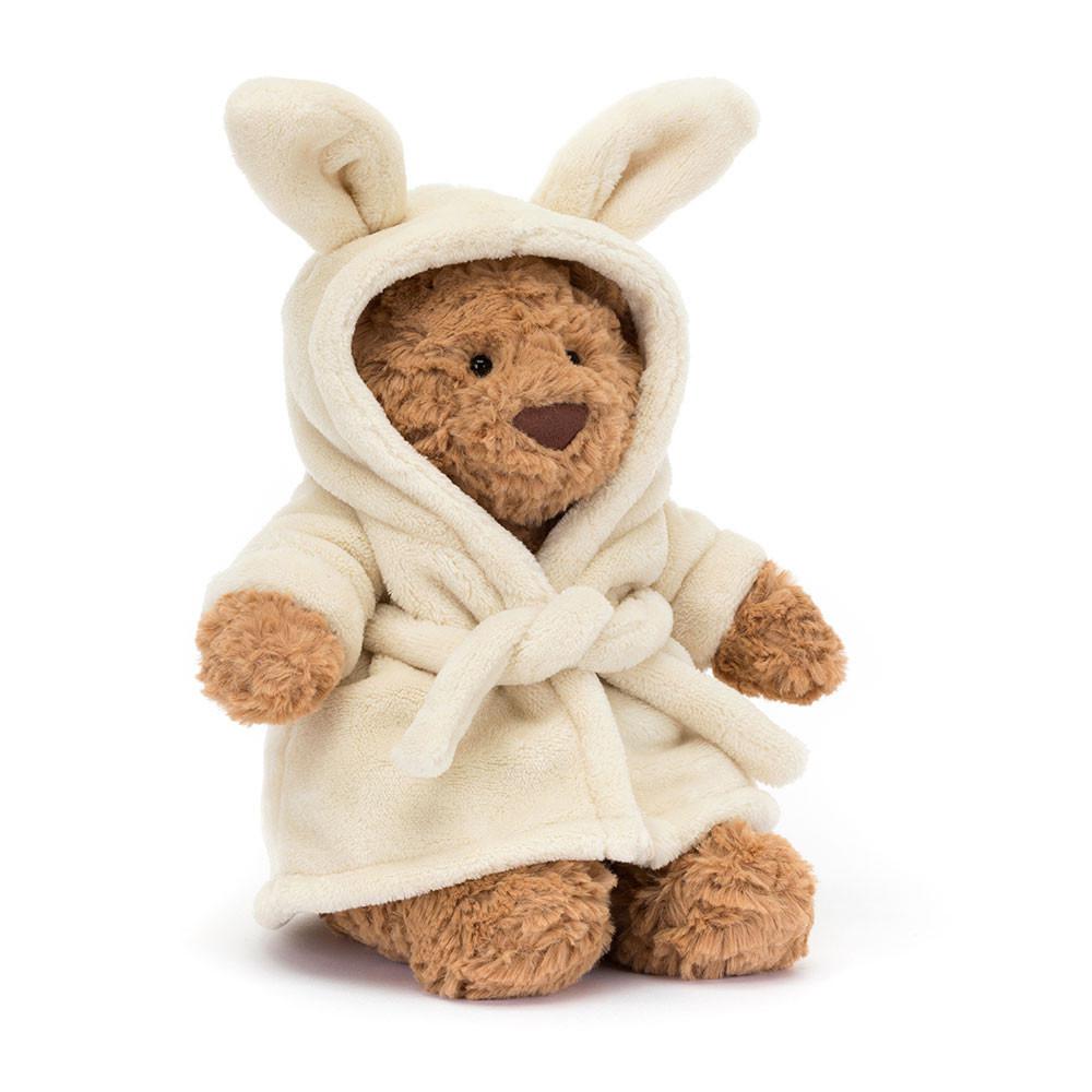 Animals Jellycat Bartholomew Bear Bathrobe 26cm x 12cm x 8cm Marrom | México  1678GTINR