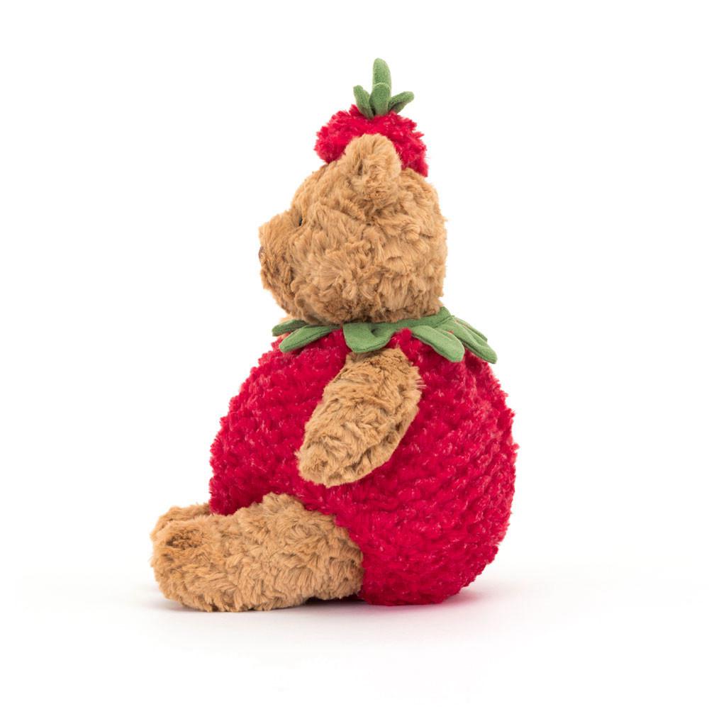 Animals Jellycat Bartholomew Bear Strawberry 26cm x 12cm x 8cm Marrom | México  1294DLYSU
