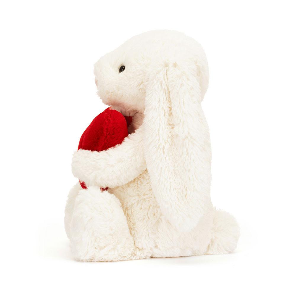 Animals Jellycat Bashful Love Heart Bunny 31cm x 12cm x 9cm Blancos | México  9370OGFQH