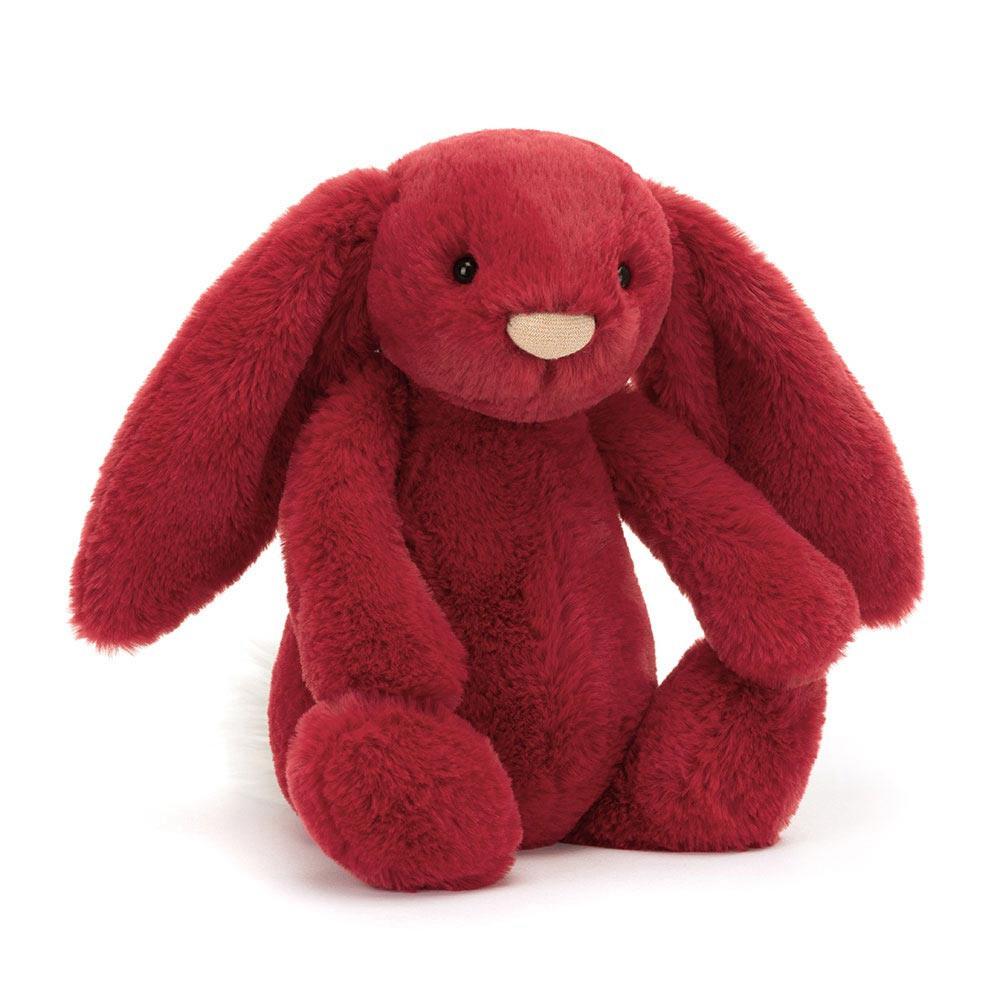 Animals Jellycat Bashful Luxe Bunny Scarlett 31cm x 12cm x 9cm Rojos | México  2579JAOZV