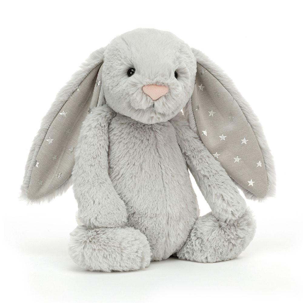 Animals Jellycat Bashful Shimmer Bunny 31cm x 12cm x 9cm Grises | México  3182DGXYC