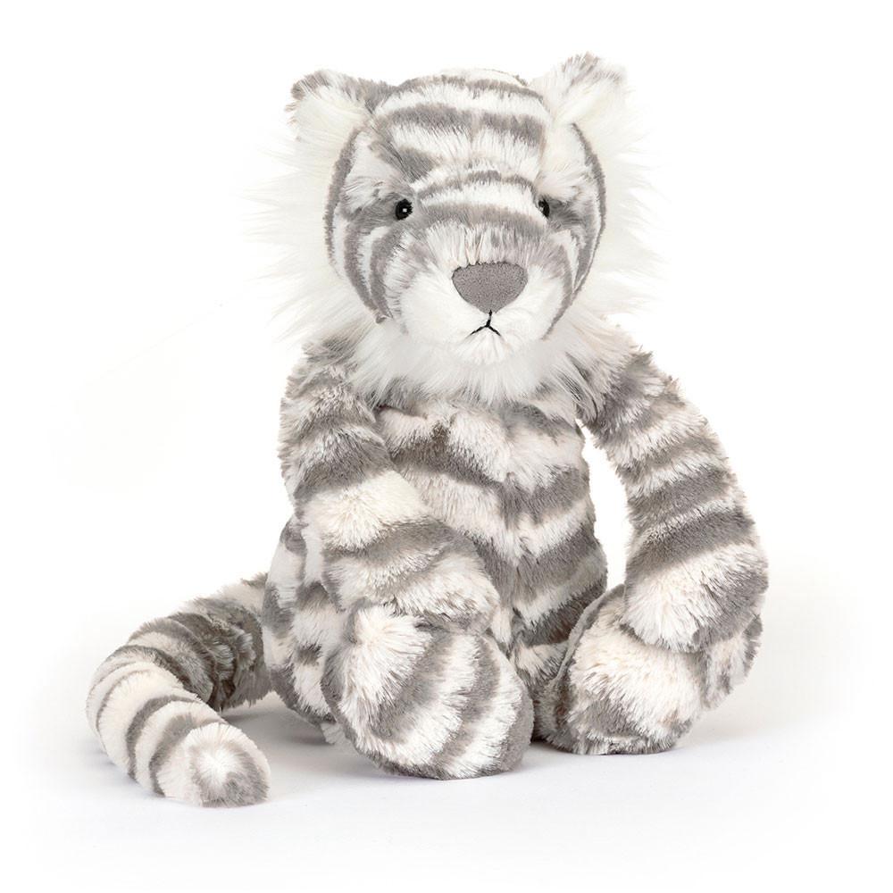 Animals Jellycat Bashful Snow Tiger 31cm x 12cm x 9cm Blancos | México  8421ZDSFO