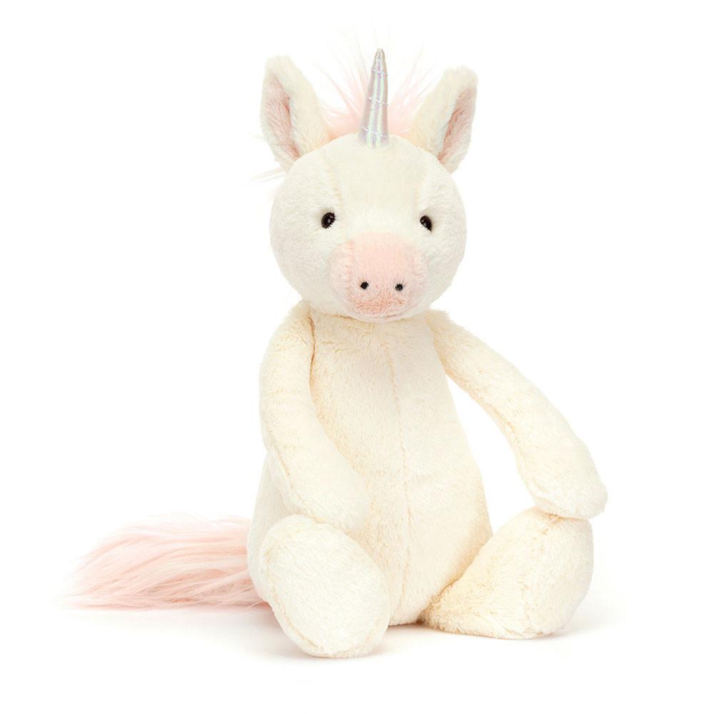 Animals Jellycat Bashful Unicorn 31cm x 12cm x 9cm Creme | México  8204IWNEY