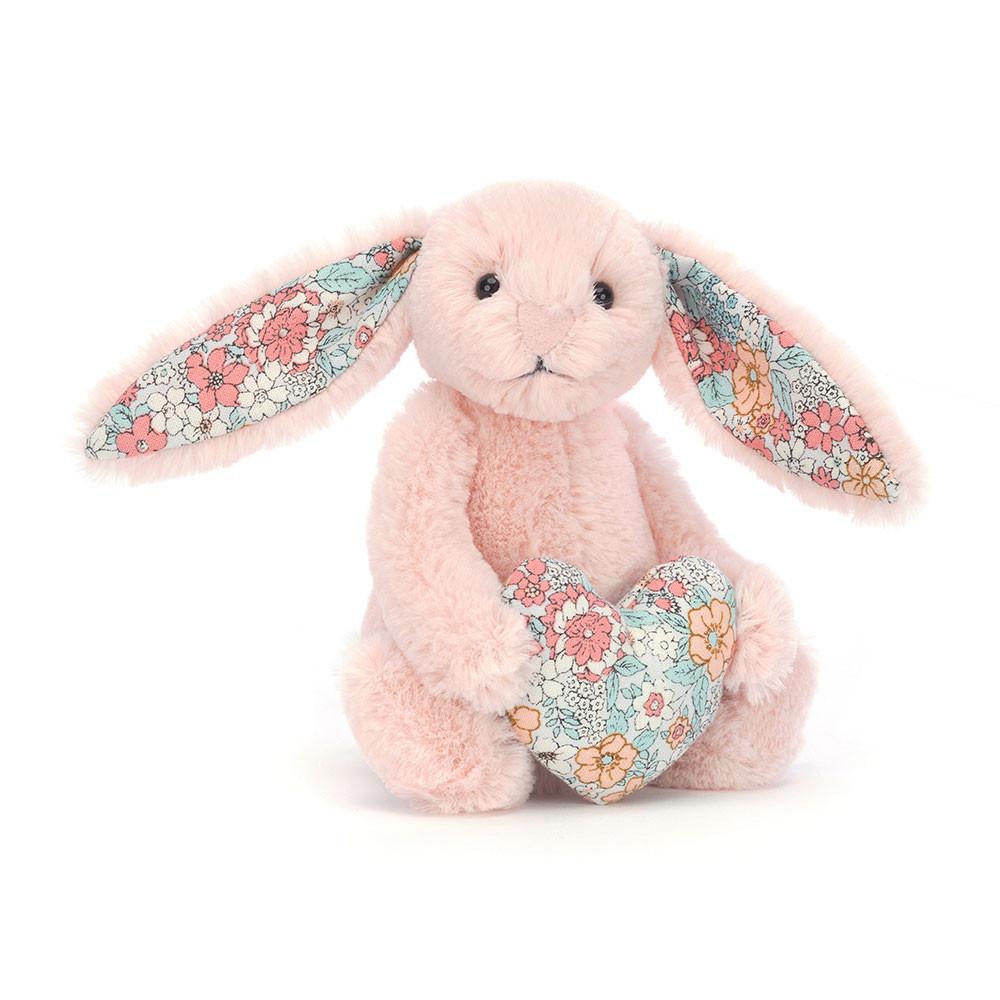Animals Jellycat Blossom Heart Bunny 15cm x 8cm x 6cm Rosas | México  0923JBXNF