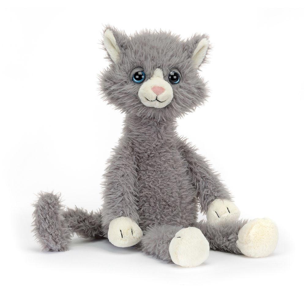 Animals Jellycat Blowzy Belle Cat 16.9in x 3.9in x 5.1in Grises | México  6279OAIZE