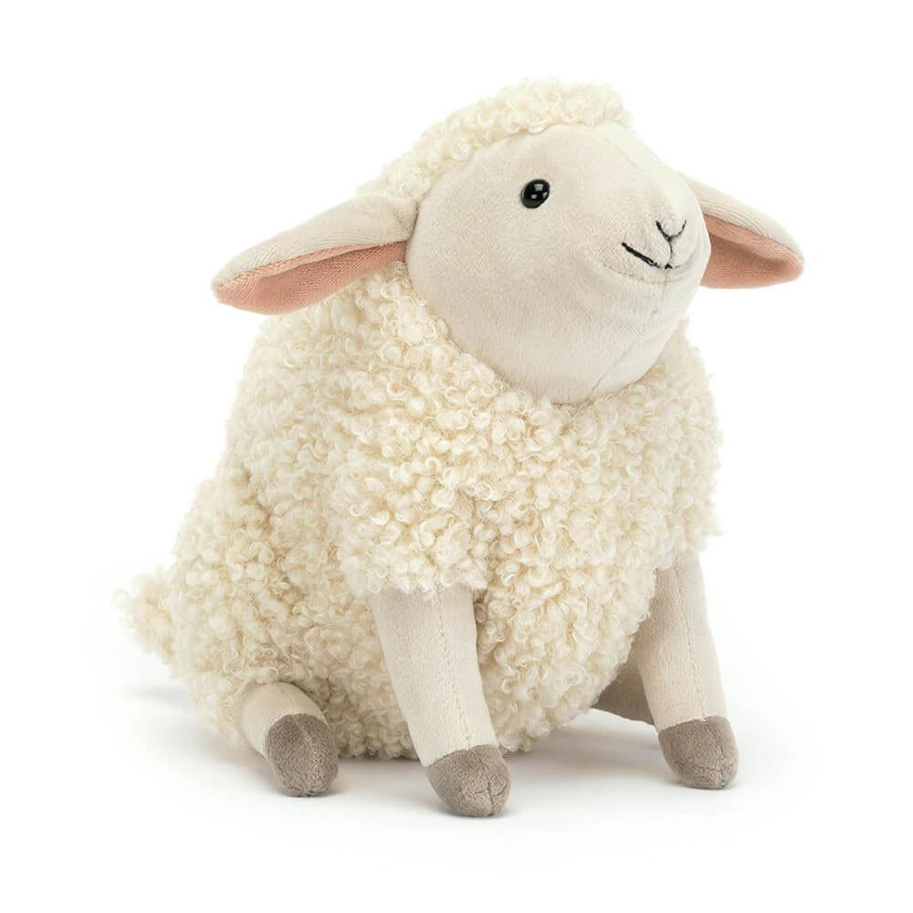 Animals Jellycat Burly Boo Sheep 20cm x 11cm x 14cm Blancos | México  1430IUSTF