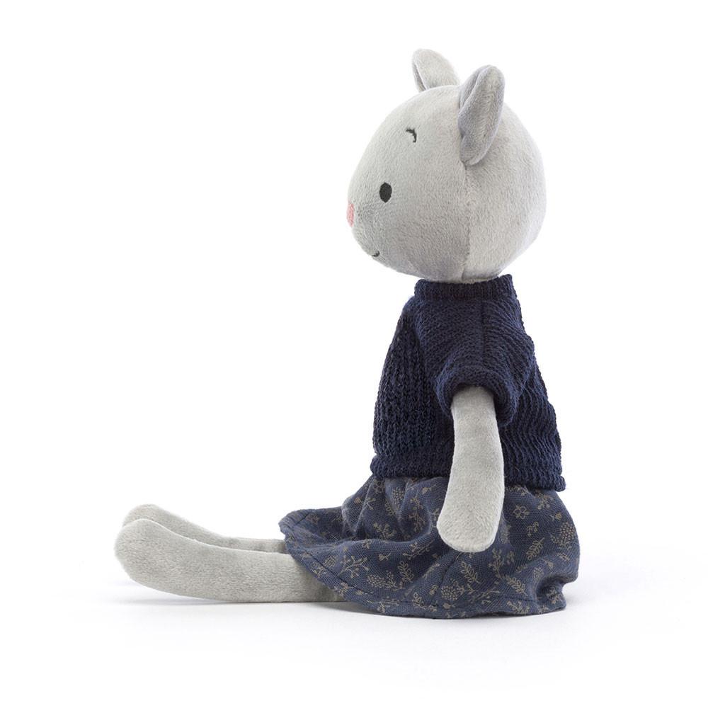 Animals Jellycat Coquette Cutie Cat 9.4in x 2.4in x 1.6in Grises | México  3462AGRPL