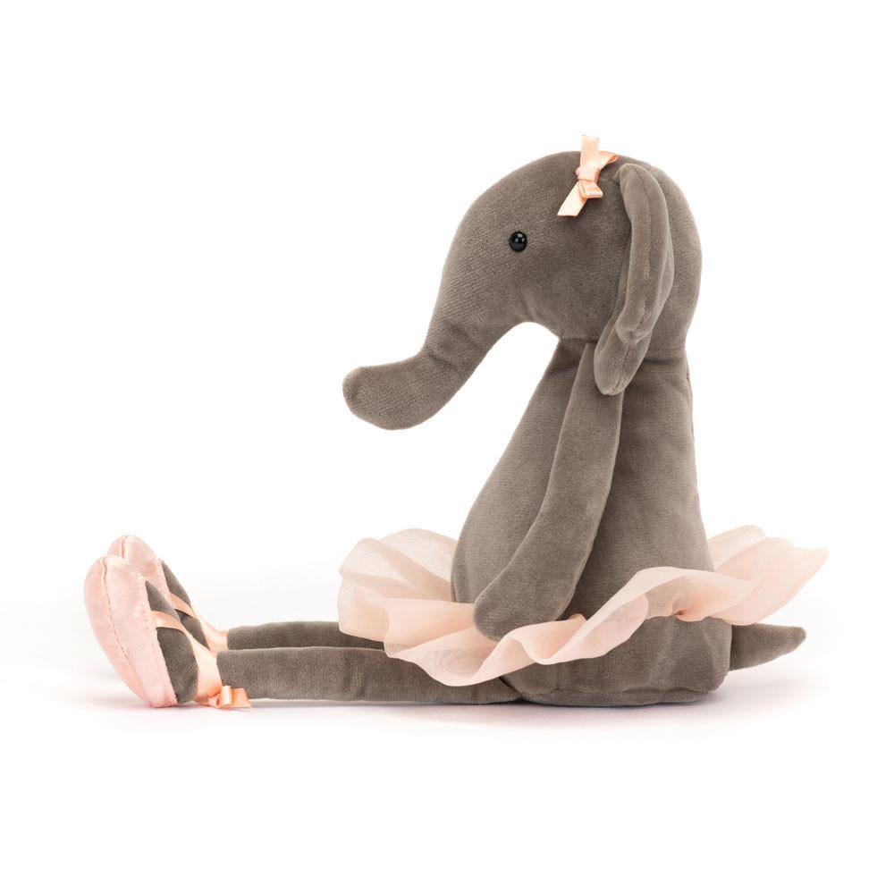 Animals Jellycat Dancing Darcey Elephant 33cm x 9cm x 8cm Grises | México  1430DUNTP