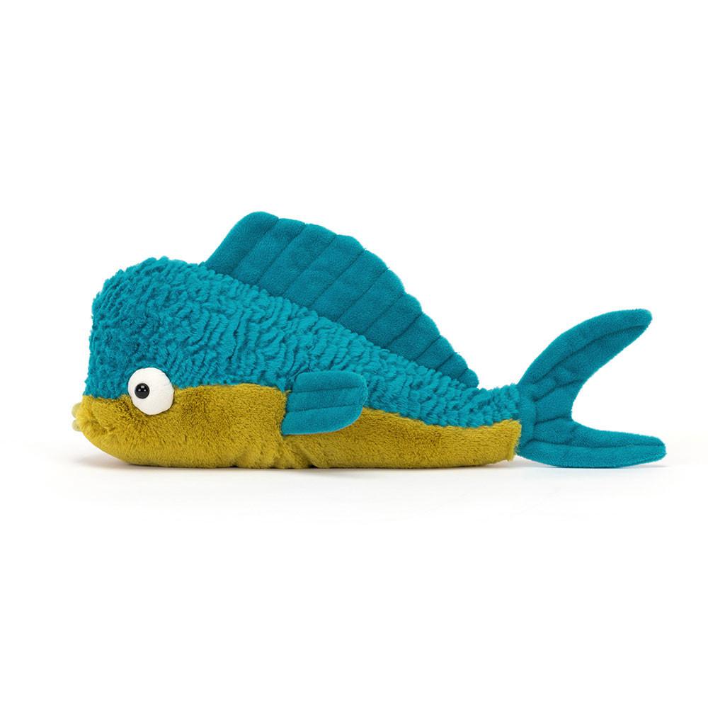 Animals Jellycat Delano Dorado Fish 12cm x 9cm x 24cm Azules | México  4839DZUXV