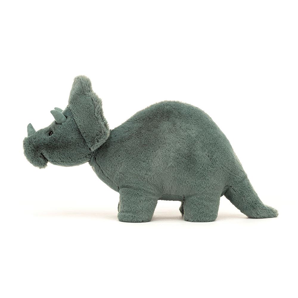 Animals Jellycat Fossilly Triceratops 6.7in x 4.7in x 11.4in Verdes | México  5091WQNEG