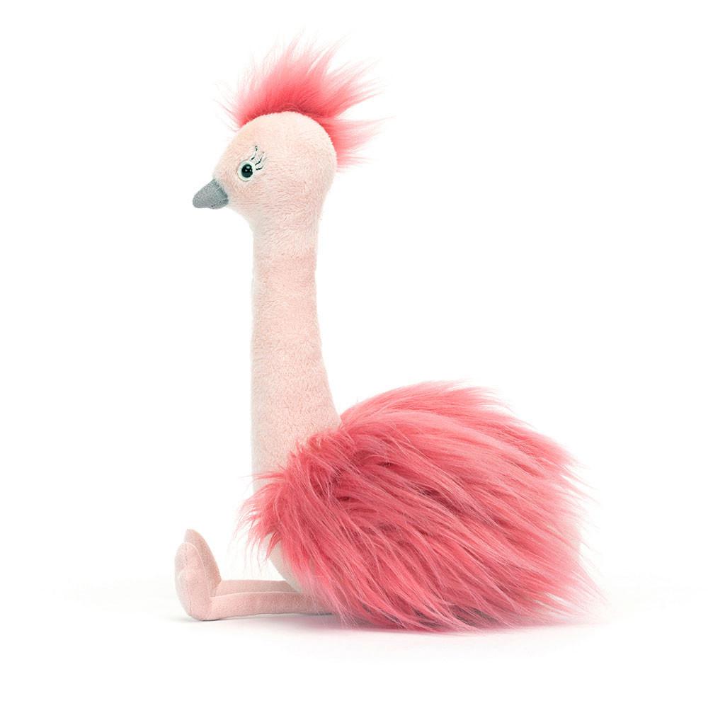 Animals Jellycat Fou Fou Ostrich 31cm x 14cm x 15cm Rosas | México  1589JFEMK