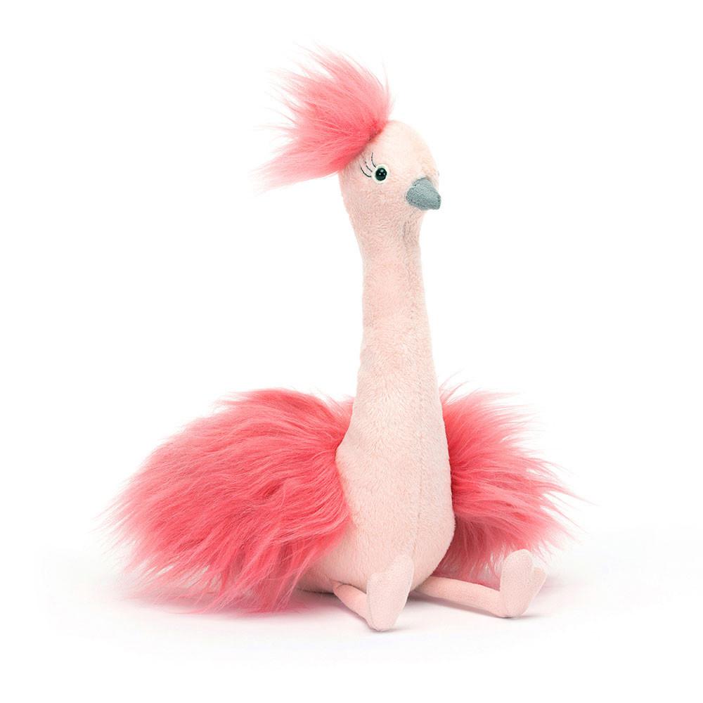 Animals Jellycat Fou Fou Ostrich 31cm x 14cm x 15cm Rosas | México  1589JFEMK