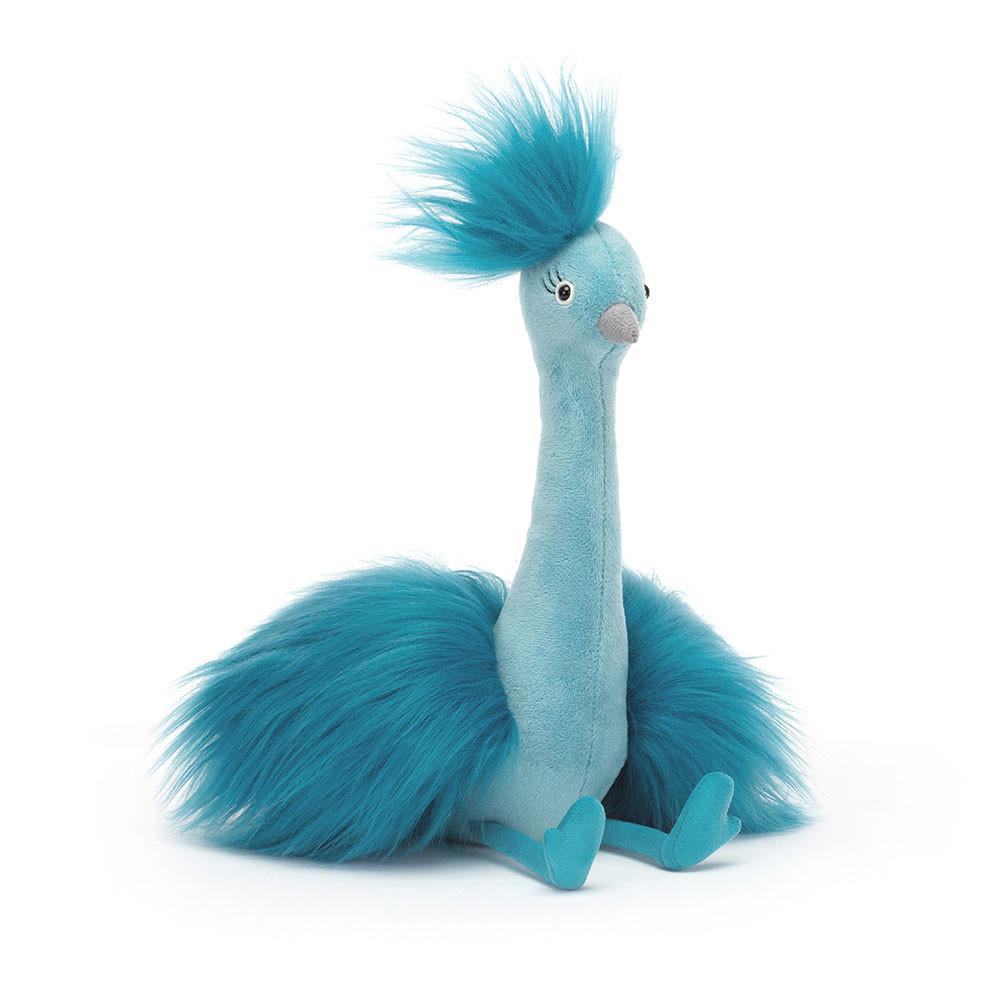 Animals Jellycat Fou Fou Peacock 31cm x 14cm x 15cm Azules | México  2456IVXRA